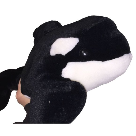 Orca Whale Sea World Collectible Plush - 17" Amusement park Souvenir - Picture 4 of 11